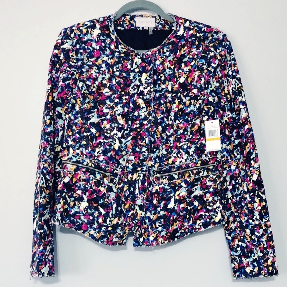 NWT 1.State Game On Rich Black Moto Jacket